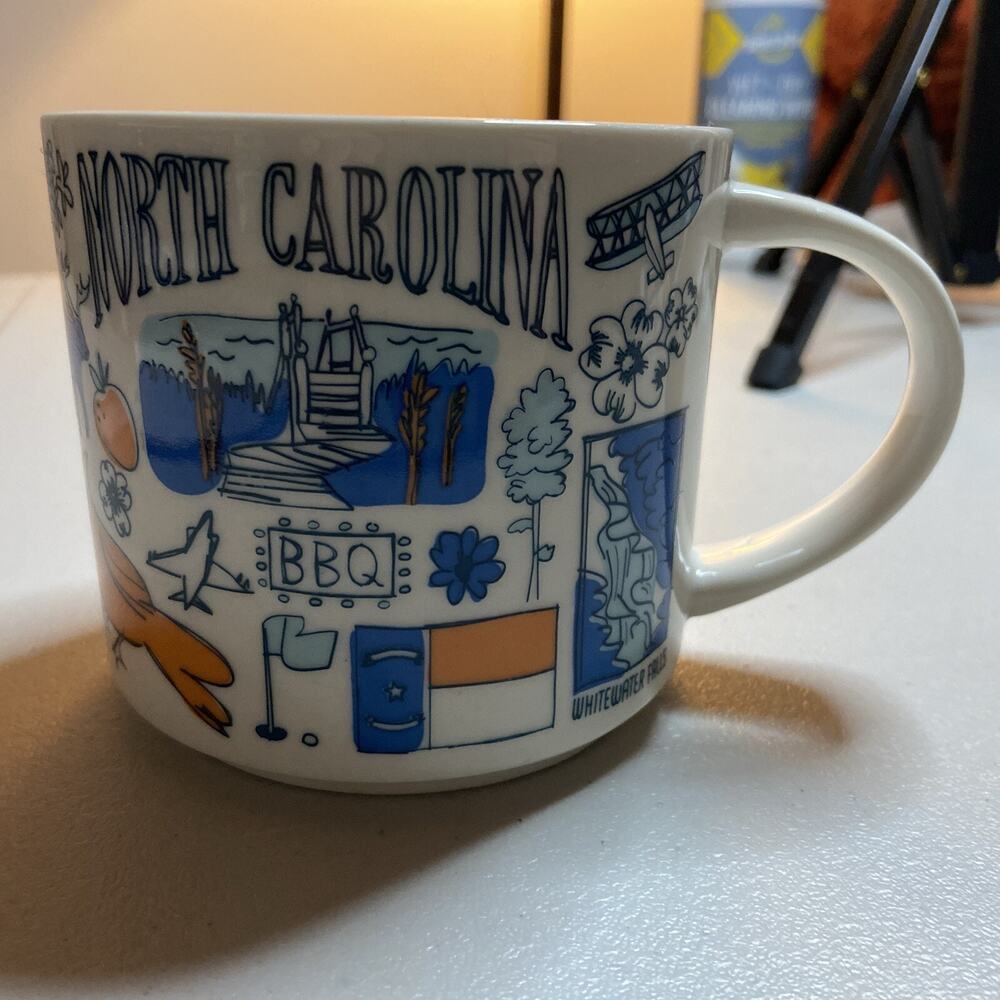 Starbucks North Carolina Coffee Mug Been There Series New W/ Tag No Box 14 oz